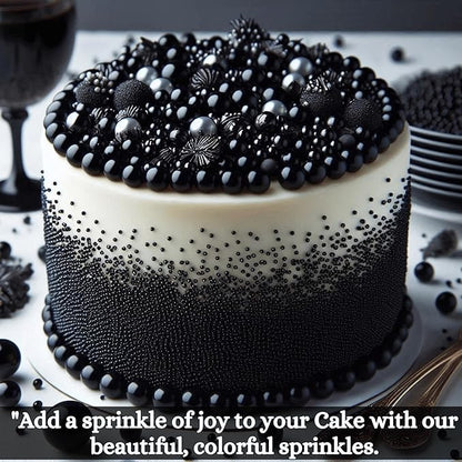 black sprinkles bottle for decoration bottle 100 g