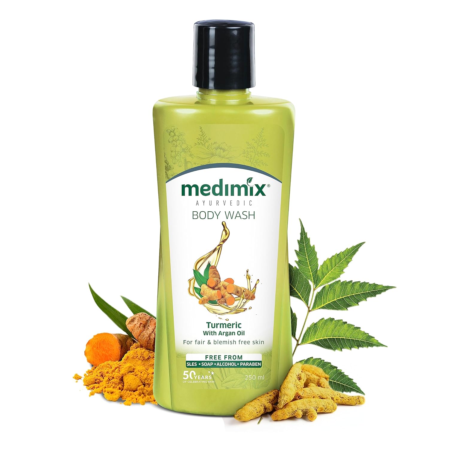 Medimix Ayurvedic Body Wash, Turmeric & Argan Oil, For Radiant, Blemish-Free & Nourished skin - Distacart