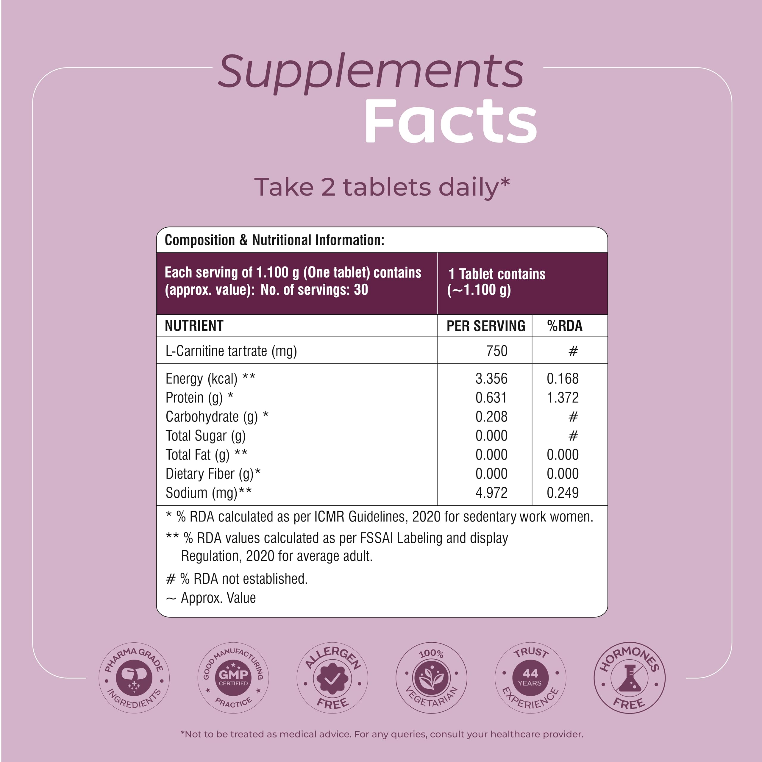 Arth Weight Management | Weight Management Supplement with L-Carnitine Tartrate 1500 mg | Metabolism Booster | Emcure Pharmaceuticals Ltd. | 30 Veg Weight Management Tablet for Men and Women