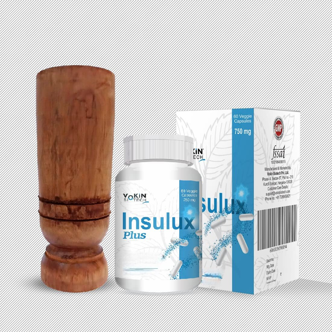 Vokin Biotech Herbal Insulux Plus Capsules - Distacart