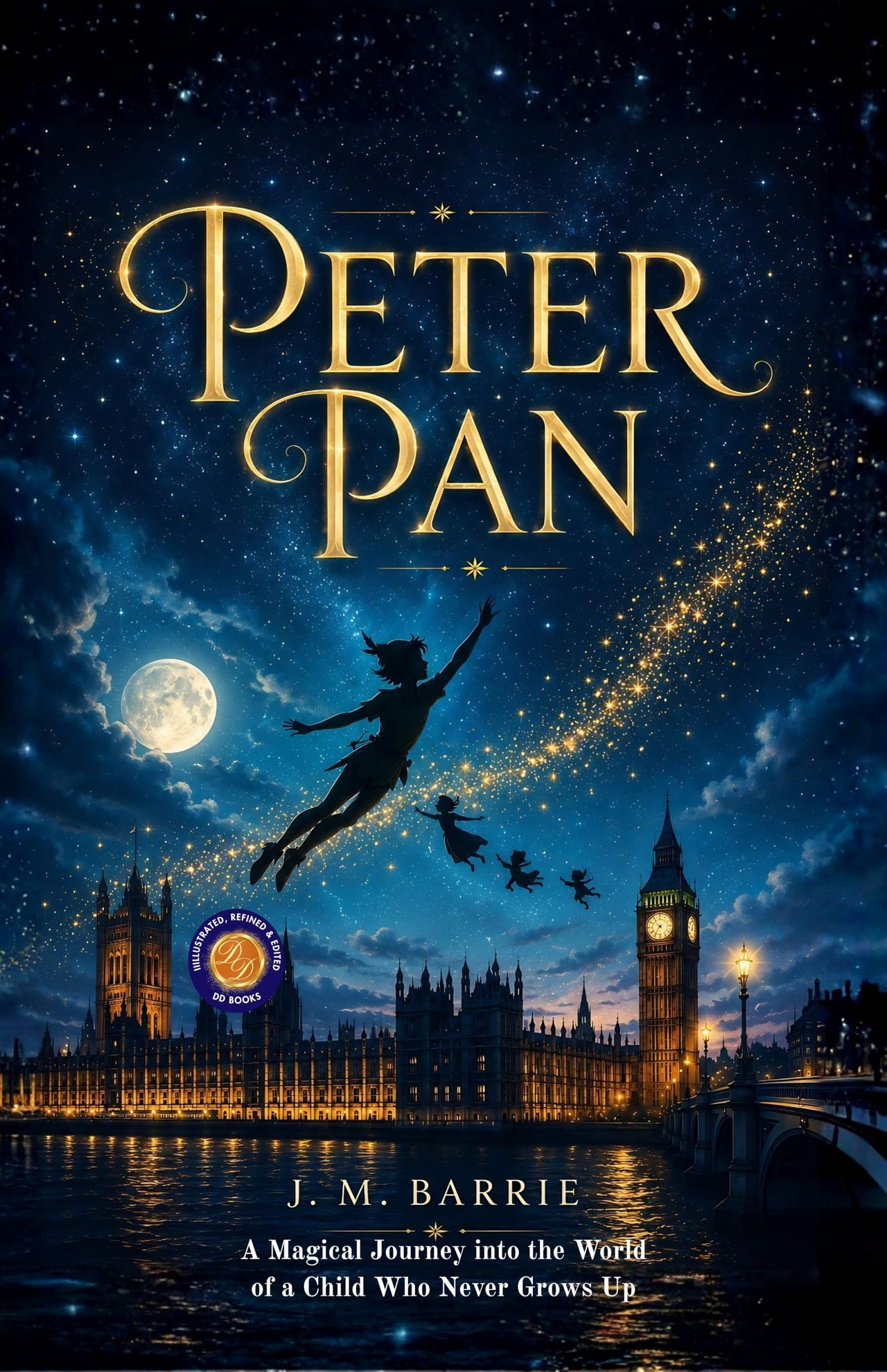 Peter Pan : A Magical Journey into the World of a Child Who Never Grows Up (Illustrated, Refined and Edited by DD Books) - James Matthew Barrie - Dista