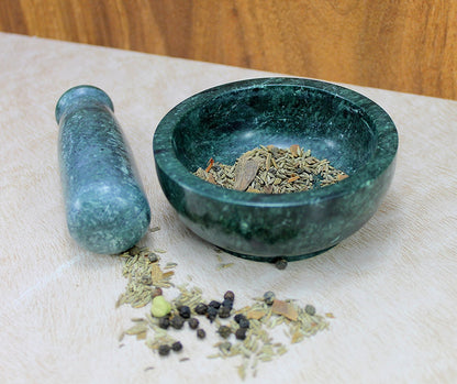 KLEO 4" Green Mortar and Pestle Set - Dista