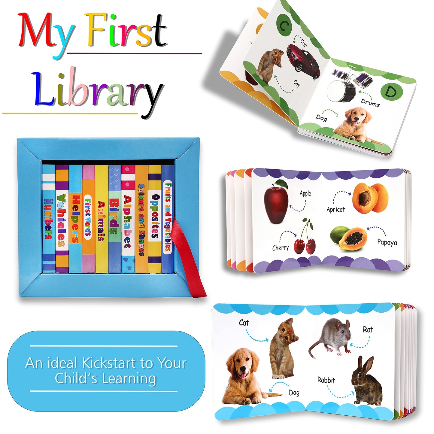 My First Library (Box Set Of 10 Board Books) - Dista