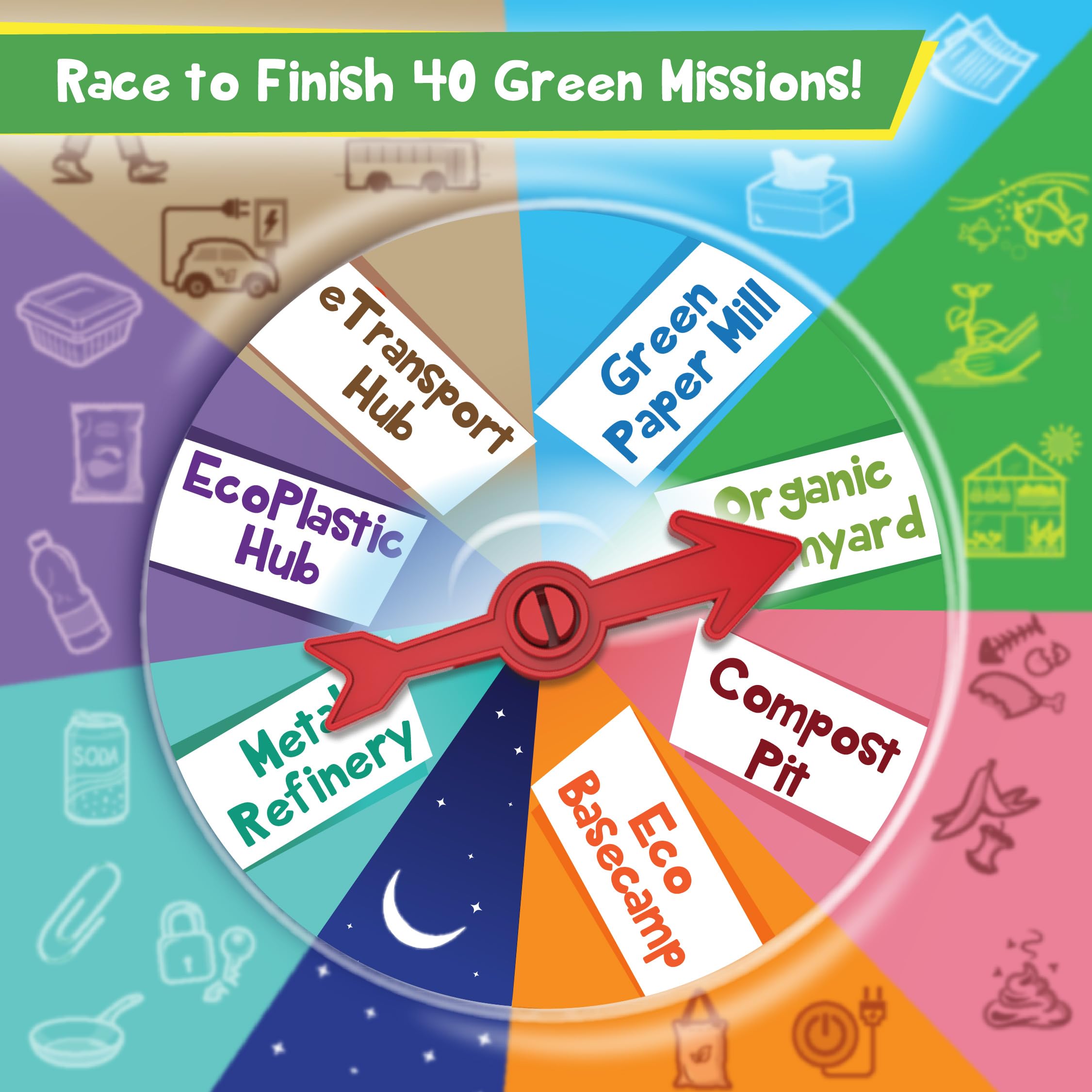 Imagimake Rescue Quest–Green Champions | Spin, Discover & Rescue Green Missions | Educational Fun Board Games for Friends & Family Night |Travel-Friendly Indoor Game |Gift for Kids Ages 5,6,7,8,9,10