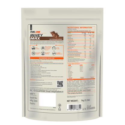 Fuelone Whey Max, 27G Protein