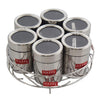 HAZEL Stainless Steel Masala Container|Masala Boxes for Kitchen with 7 Spoons(Set of 7) - Dista
