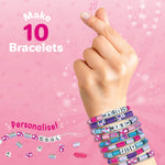 Thumbnail for Imagimake Spin n Pop DIY Bracelet Making Kit | Patented Electric Bracelet Maker | Ages 8-13 | Create 10 Unique Bracelets with Shiny Foil Beads, Alphabet Beads & Clasps for Teen Girls