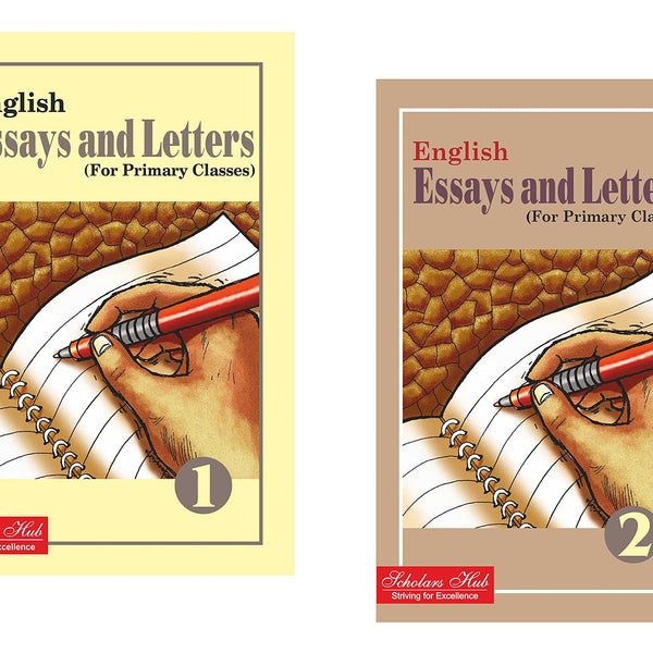 Scholars Hub English Essays & Letters Book For School Students (Vol-1 & 2) (Set Of 2 Books) | 180 Pages - Dista