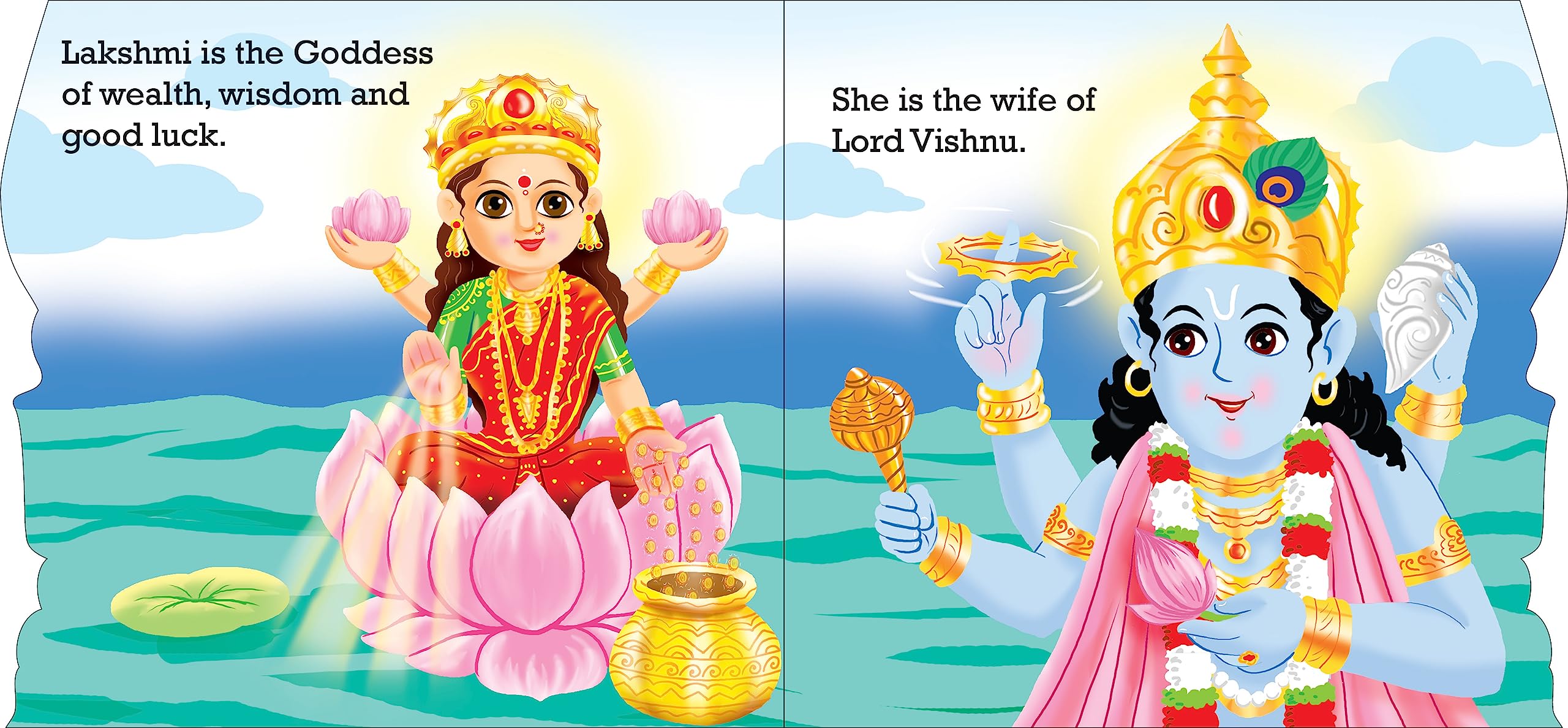 Blessings Forever-Goddess Lakshmi (Die-Cut Board Book) - Dista