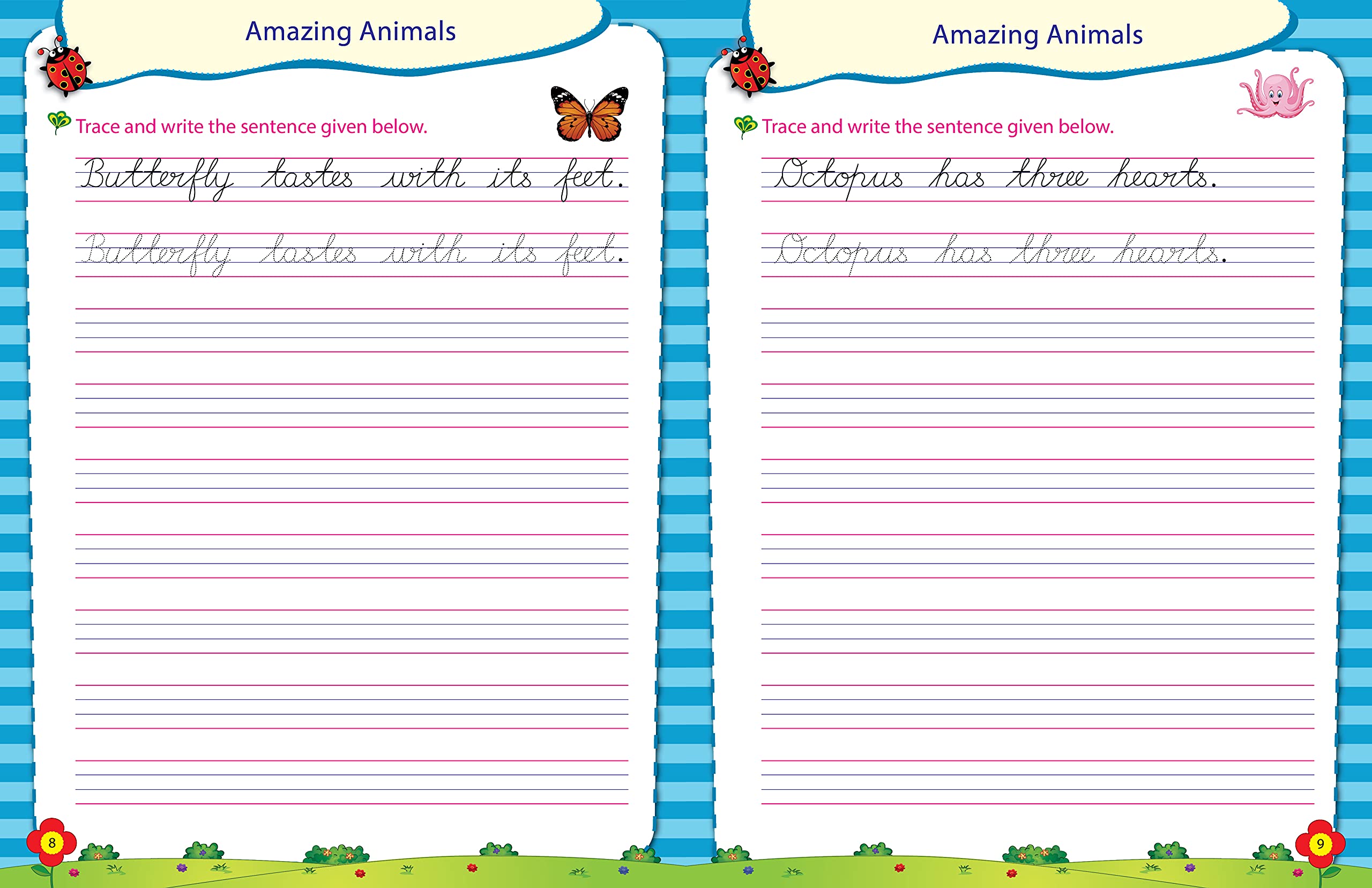 Scholars Hub Cursive Writing Books Combo (Vol. 2,3) (For Ages 6-8)-Sentences | Pack Of 2 Books - Dista