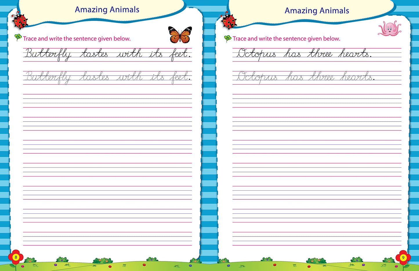 Scholars Hub Cursive Writing Books Combo (Vol. 2,3) (For Ages 6-8)-Sentences | Pack Of 2 Books - Dista