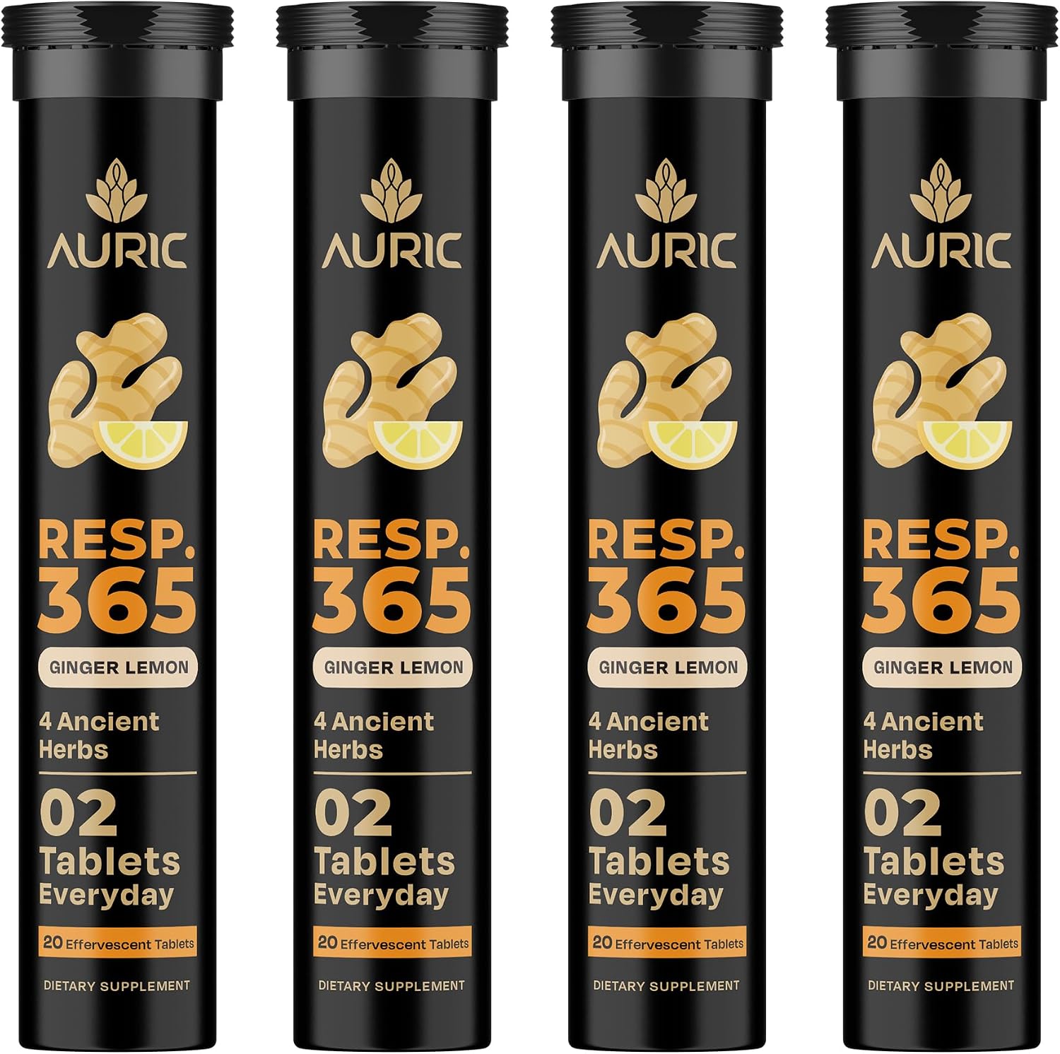 Auric Resp365 Tablets - Ginger Lemon - Dista