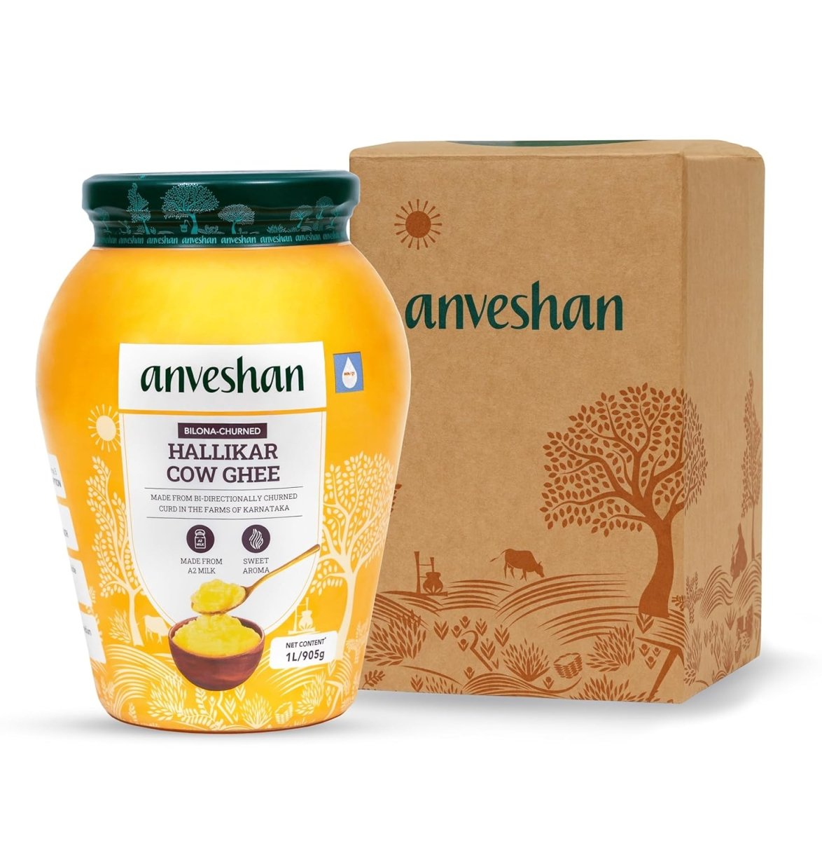Anveshan A2 Desi Cow Ghee | Pure, Natural & Healthy Ghee | A2 Gir Cow Ghee - Distacart