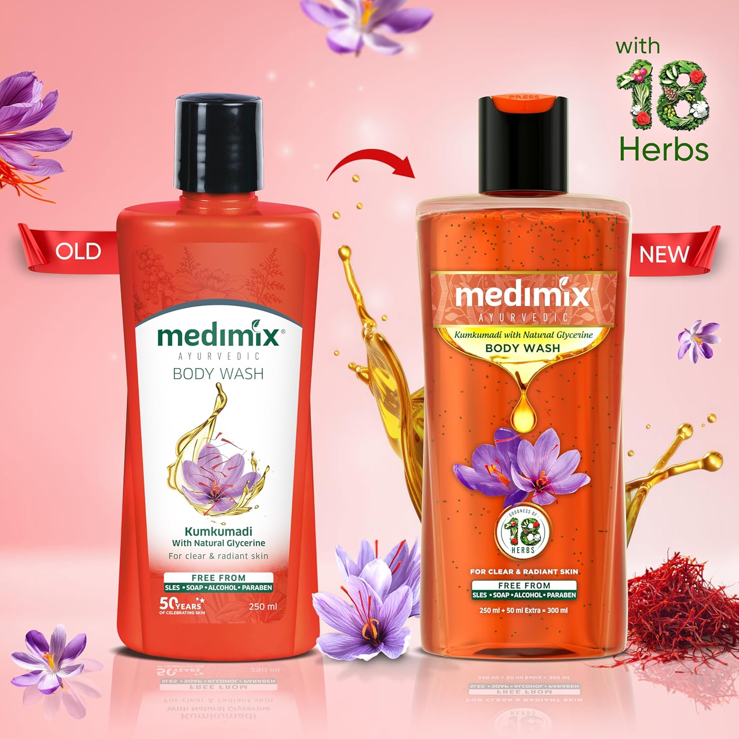 Medimix Ayurvedic Kumkumadi Body Wash - Distacart