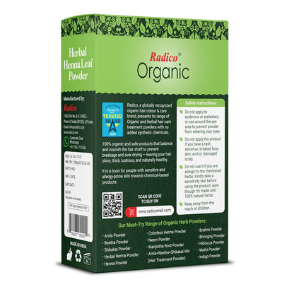 Radico Organic Herbal Henna Powder - Distacart