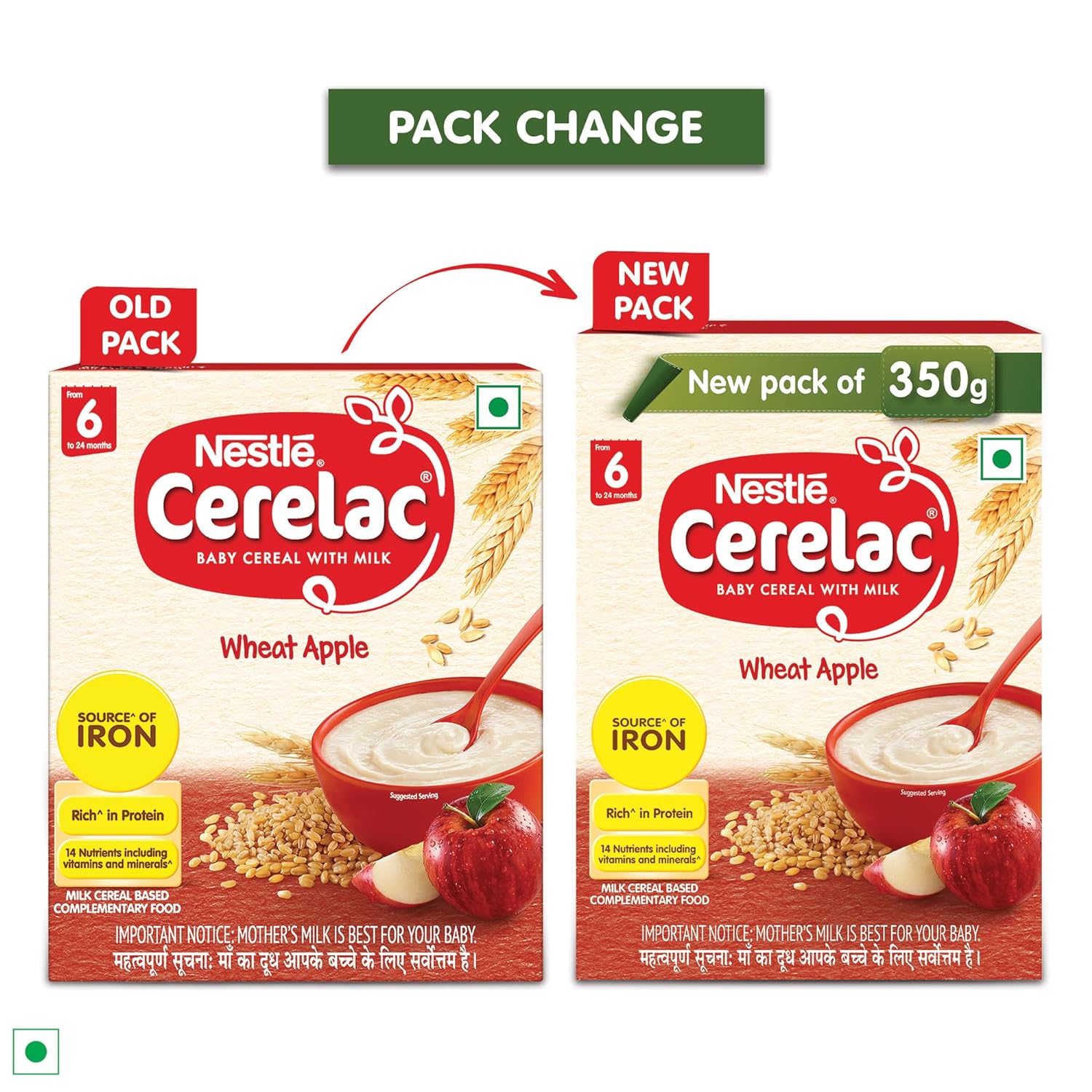 Nestle Cerelac Baby Cereal With Milk - Wheat Apple - Distacart