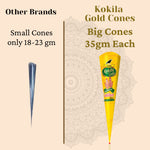 Thumbnail for Kokila Bridal Special Premium Gold Mehendi Cones
