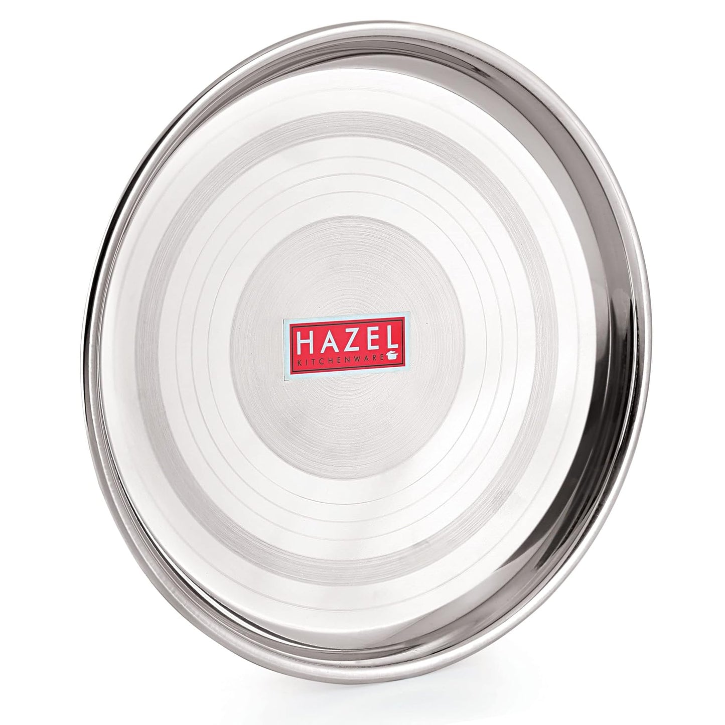 HAZEL Stainless Steel Plate Set for Dinner Launch, Set of 2, 28.5 cm, Medium - Dista