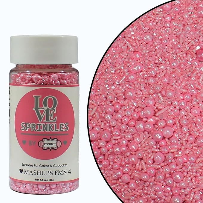 baby pink sprinkles bottle for decoration bottle 100 g
