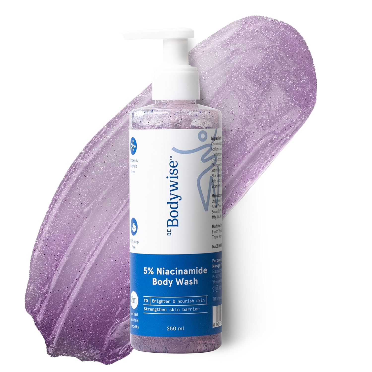 BeBodywise 5% Niacinamide Body Wash - Distacart