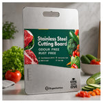 Thumbnail for OrganizeMee Stainless Steel Chopping Board (Medium)(31.8CM X 21CM) - Dista