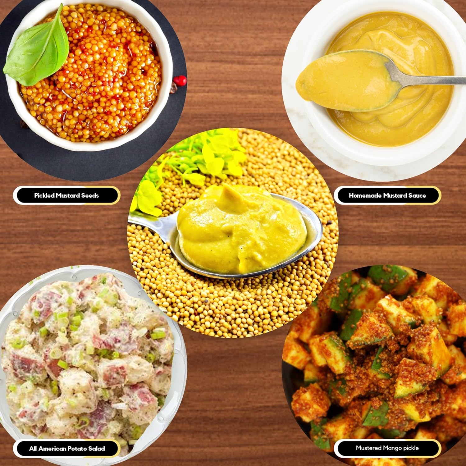 Organic Zing Yellow Mustard Seeds | Whole Yellow Mustard Seed for Pickles & Cooking | 100% Raw Mustard Seeds (227 Gram) Pack of 1