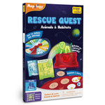 Thumbnail for Imagimake Rescue Quest–Animals & Habitats | Spin, Discover & Rescue Animals | Educational Toys |Fun Board Games for Friends & Family Night |Travel-Friendly Indoor Game |Gift for Kids Ages 5,6,7,8,9,10