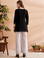 Thumbnail for Anouk Women Floral Embroidered Above Knee Kurta - Distacart