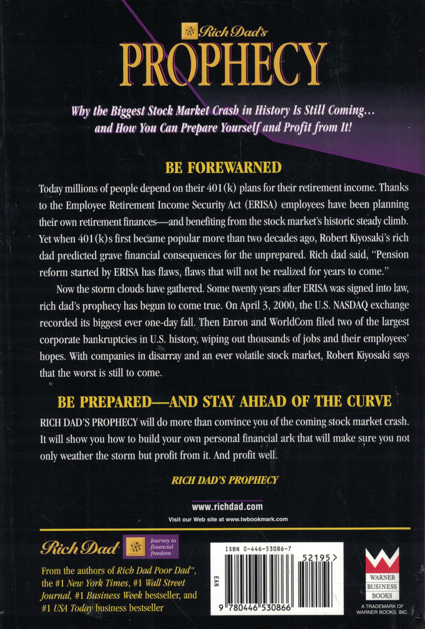 Rich Dad's Prophecy: Why the Biggest Stock Market Crash in History Is Still Coming...and How You Can Prepare Yourself and Profit from It!