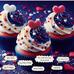 Thumbnail for patriotic sprinkles for decoration 07 120 gm