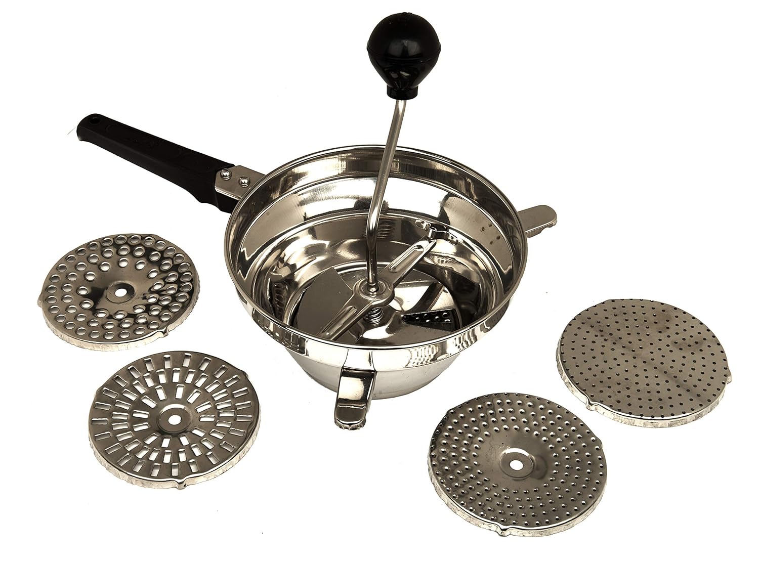 Anjali - CR02 S.S. Crusher Delux (Puran M/C) with 5 Jali, Steel - Dista