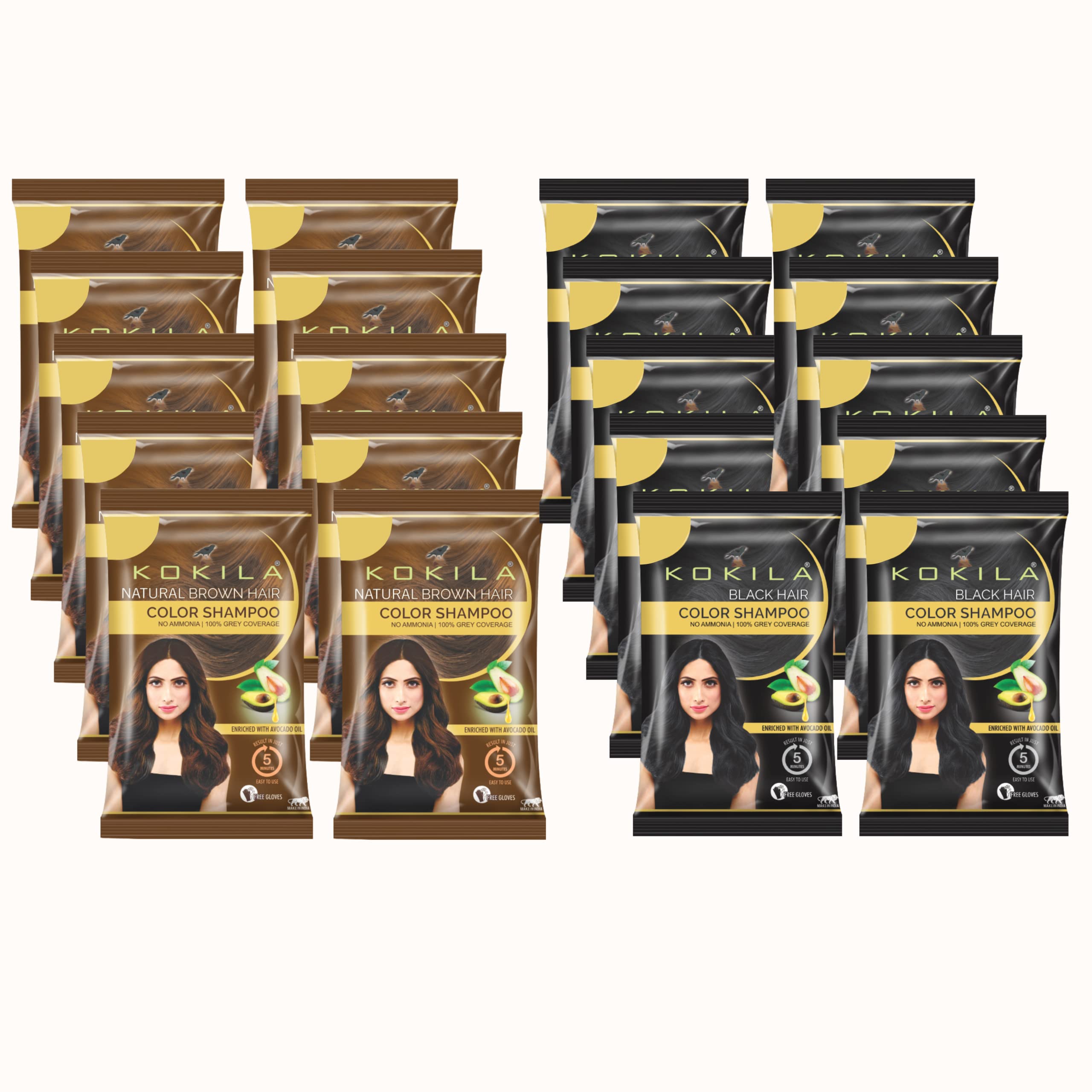 Kokila Color Shampoo/Hair Color For Men & Women