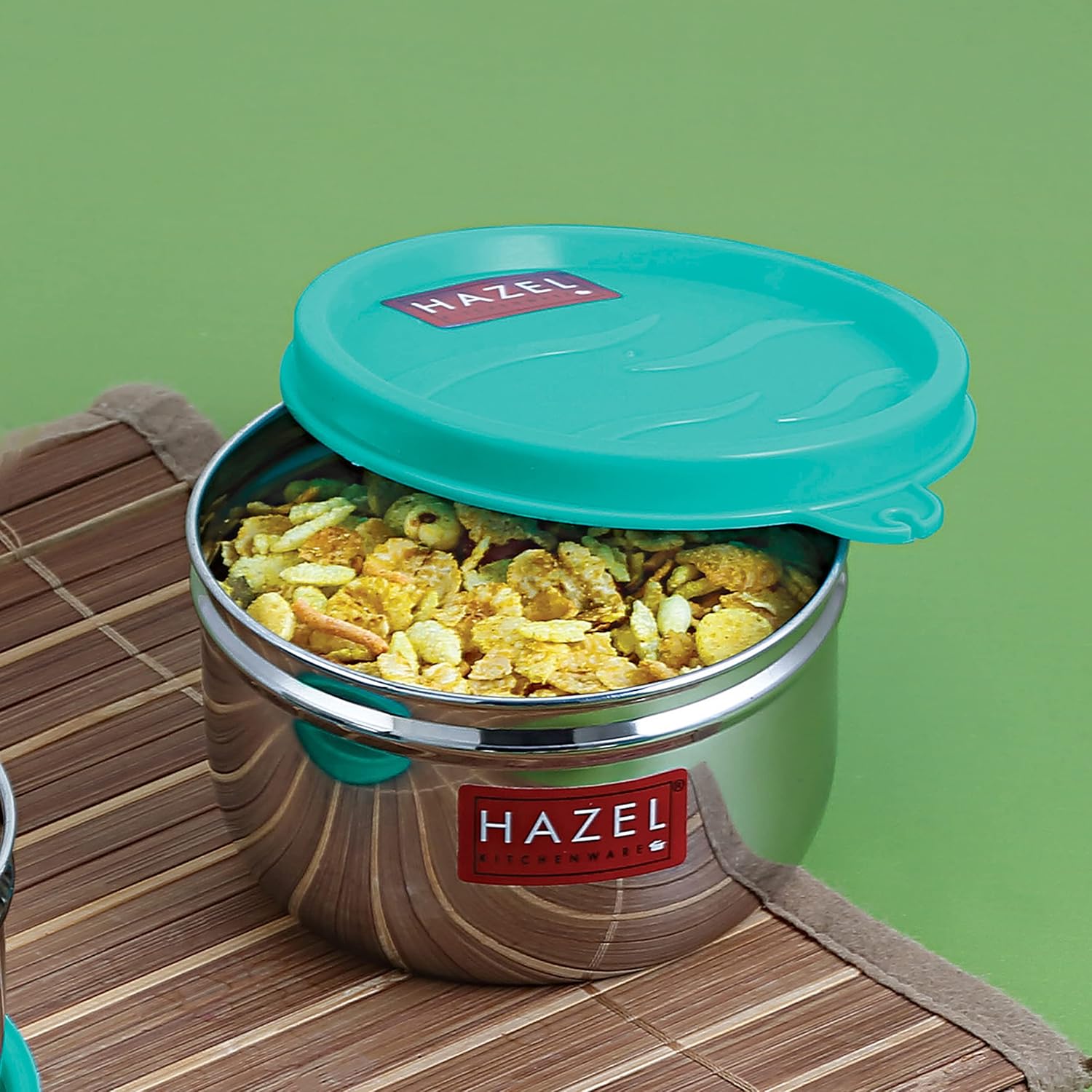 HAZEL 250ML Stainless Steel Container with Airtight Lid | Small Steel Jar - Dista