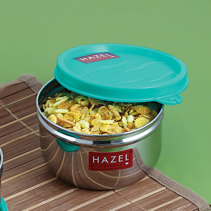 HAZEL 250ML Stainless Steel Container with Airtight Lid | Small Steel Jar - Dista