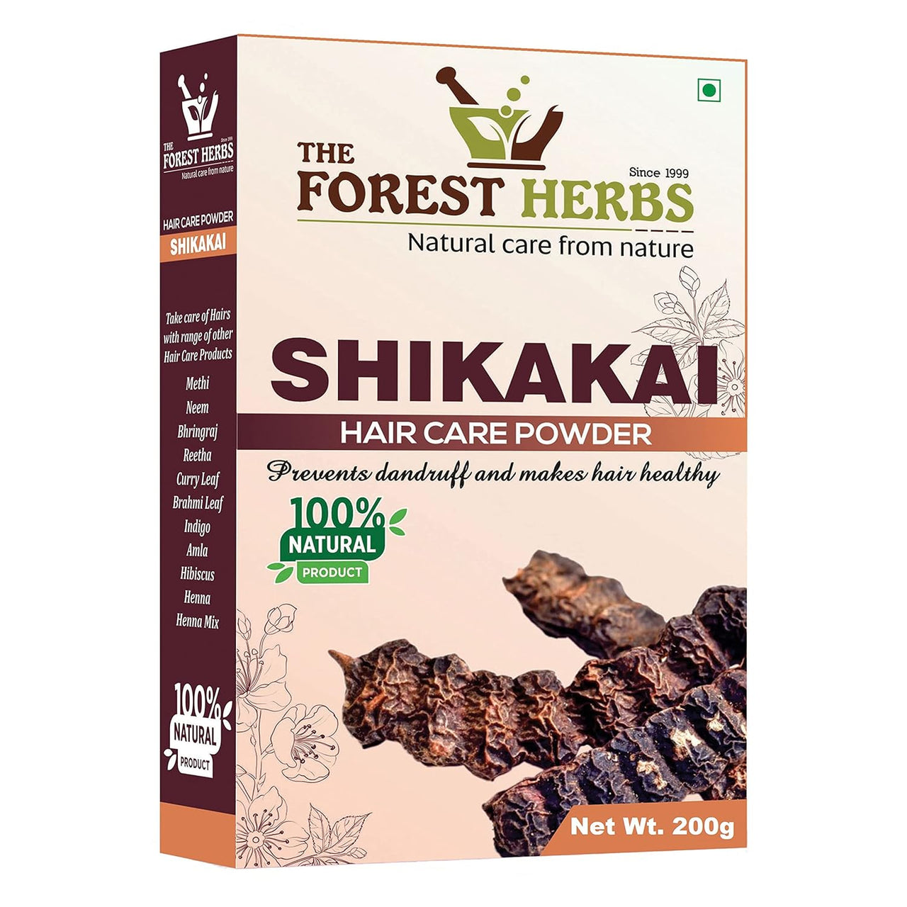 Forest Herbs Shikakai Hair Care Powder - Distacart