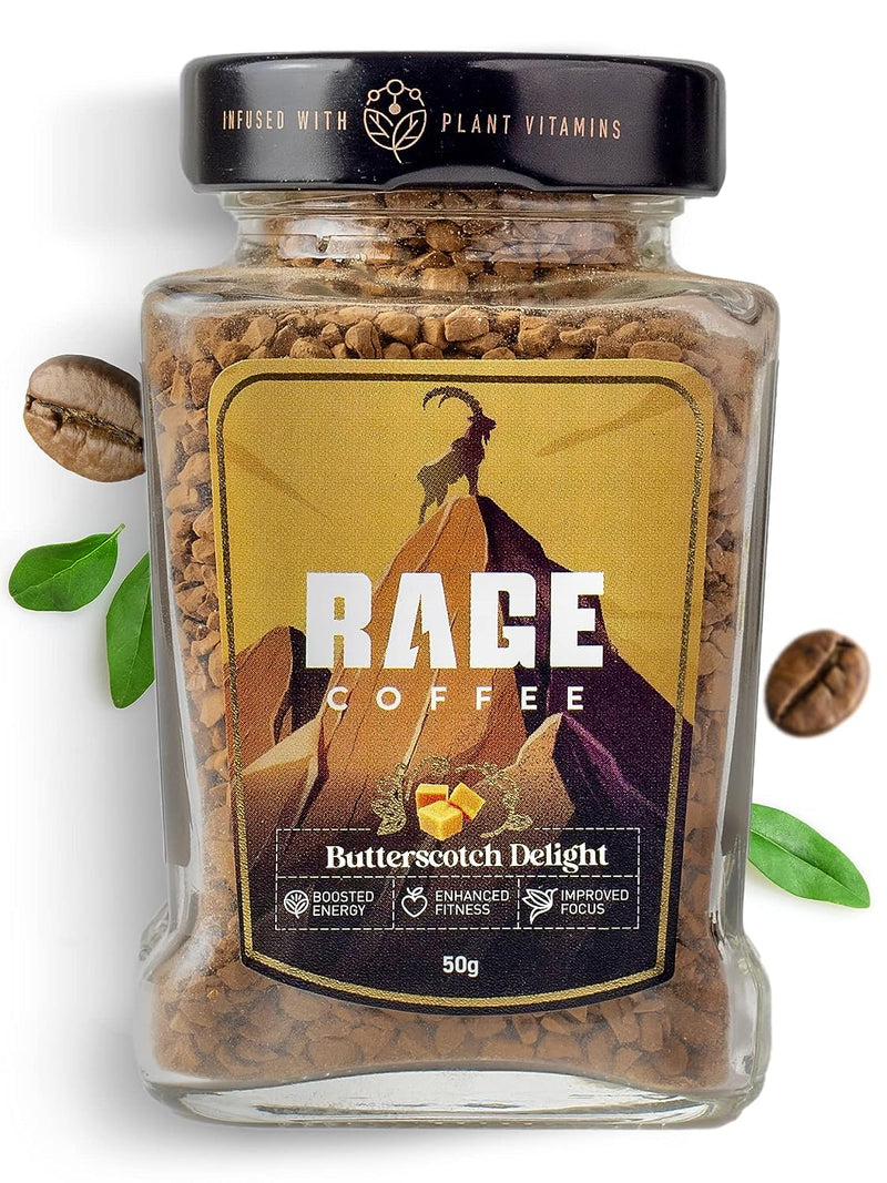 Rage Coffee Butterscotch Delight Instant Coffee - Distacart