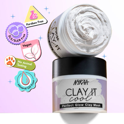 Nykaa Clay It Cool Clay Mask - Perfect Glow - Distacart