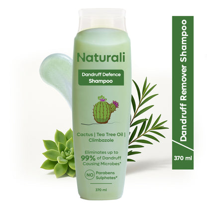 Naturali Dandruff Defence Shampoo with Tea Tree Oil & Cactus Extracts - Distacart