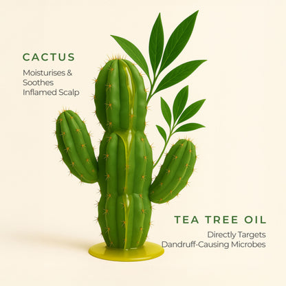 Naturali Dandruff Defence Shampoo with Tea Tree Oil & Cactus Extracts - Distacart