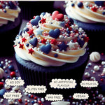 Thumbnail for patriotic sprinkles for decoration 03 120 gm