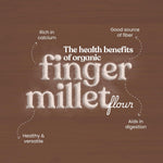 Thumbnail for Bharat Vedica Organic Finger Millet Flour - Organic Ragi ka atta - Distacart