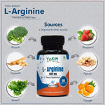 Thumbnail for Vokin Biotech L Arginine 500mg 90 Capsules With Essential Amino Acid and Nitric Oxide