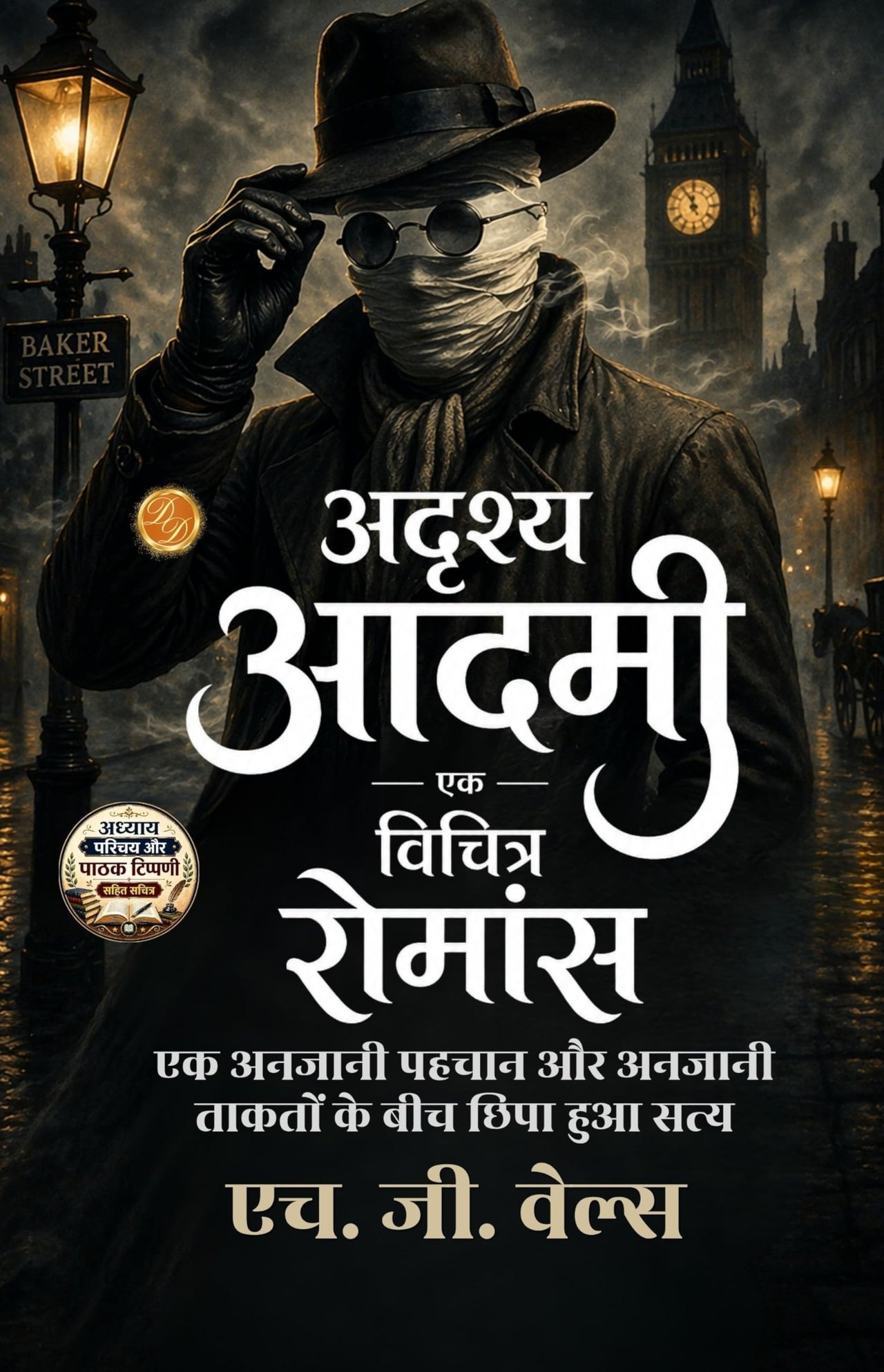 The Invisible Man A Grotesque Romance in Hindi अदृश्य आदमी -एक विचित्र रोमांस (सचित्र और परिशोधित) (Dd Books Hindi Classics) - H G Wells - Dista