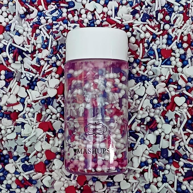patriotic sprinkles for decoration 03 120 gm