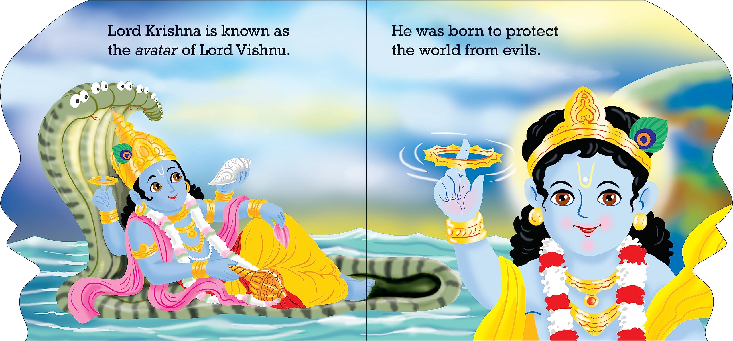 Blessings Forever- Lord Krishna (Die-Cut Board Book) - Dista
