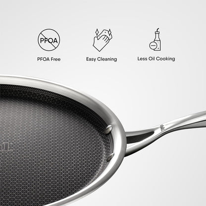 Stahl Artisan Hybrid Triply 32 cm Dosa Tawa - Dista