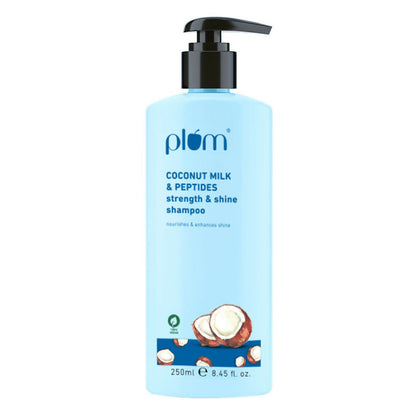 Plum Coconut Milk & Peptides Shampoo For Soft, Shiny Hair - Distacart
