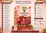 Thumbnail for VedaRasa Pomegranate Powder For Glowing Skin & Immunity Boost Natural Fruit Powder - Dista