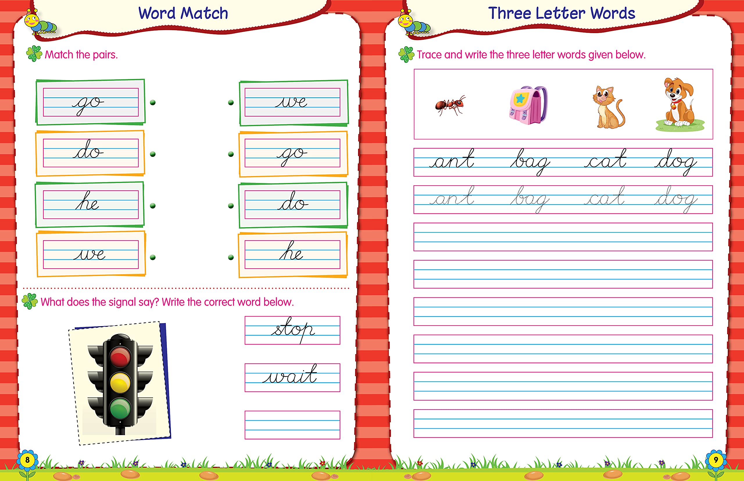 Scholars Hub Cursive Writing Books Combo (Vol 0,1) (For Ages 4-6)- Capital Letters, Small Letters & Word Family | Pack Of 2 Books - Dista