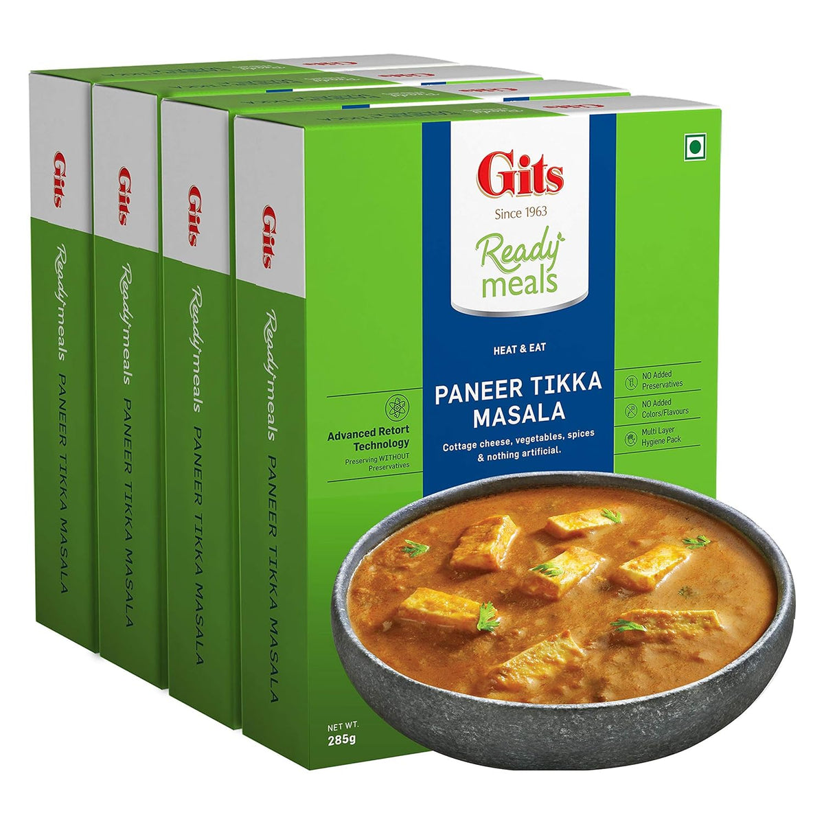 Gits Ready Meals Heat & Eat Paneer Tikka Masala - Distacart